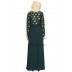 Sleeveless long Dress with a short fancy Jacket -Dark Green Sleeveless long Dress with a short fancy Jacket -Dark Green
